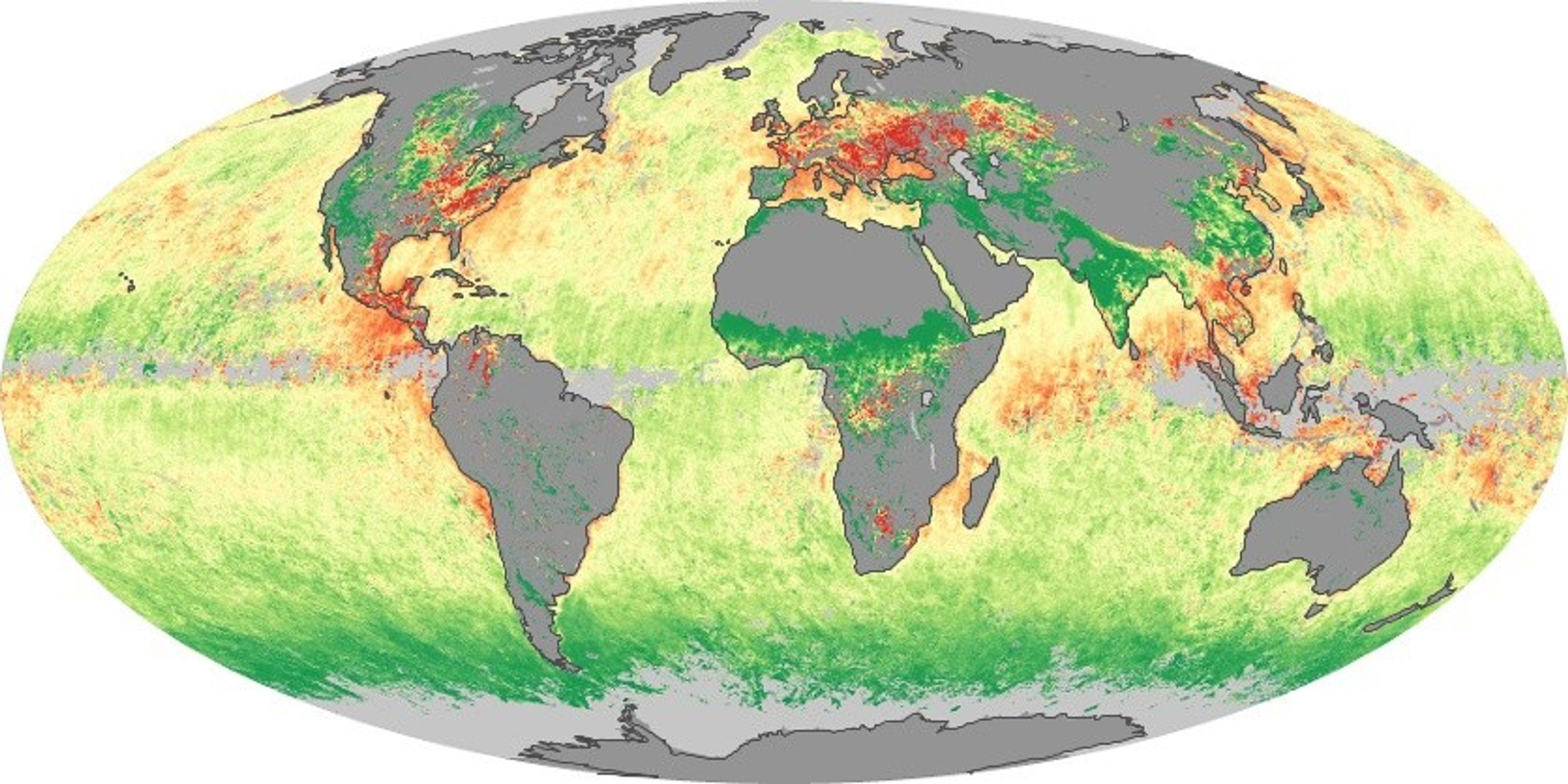 NASA GPM global rainfall map